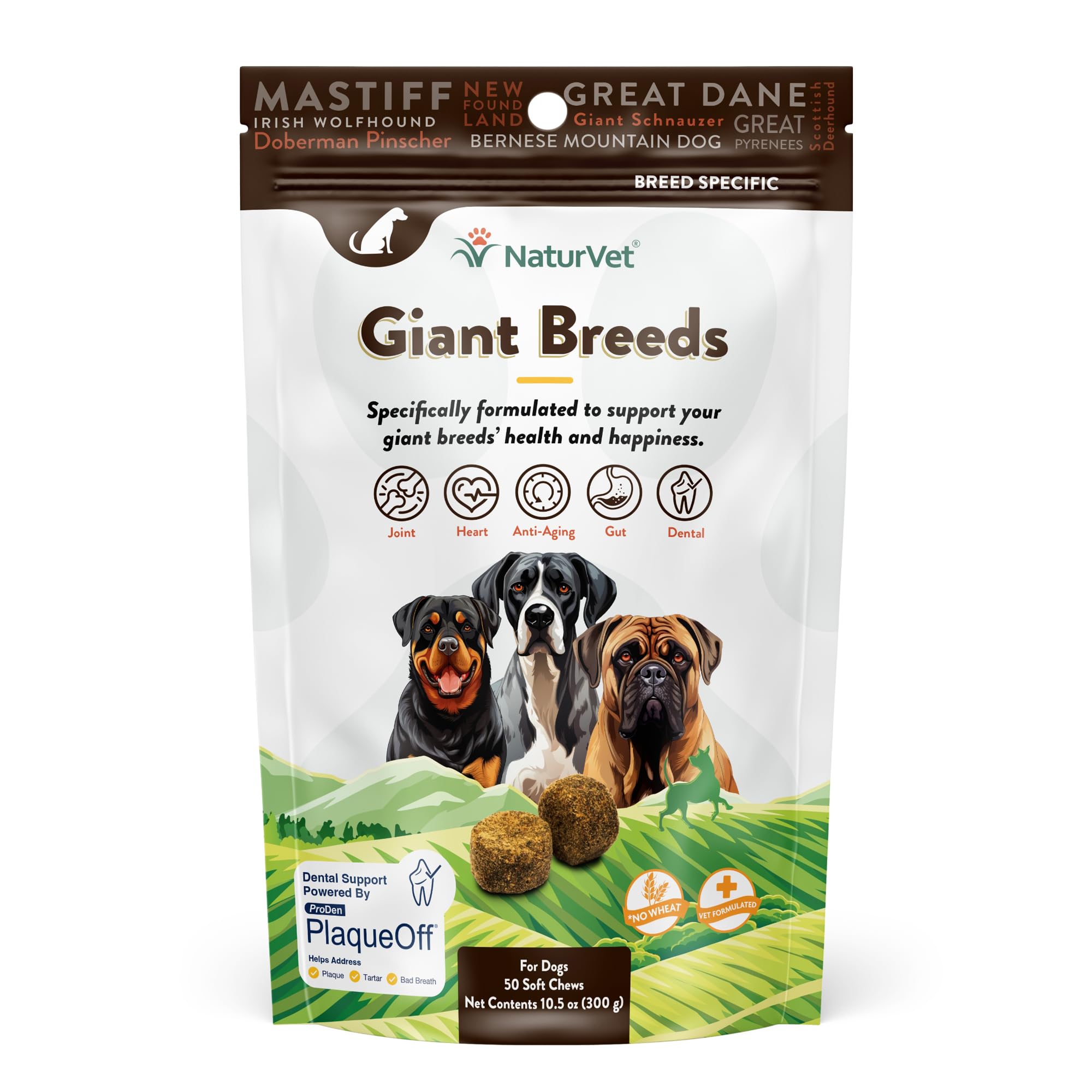 Foto 1 | Suplemento Para Perros Naturvet Giant Breeds Joint Support, 50 Masticables Blandos - Venta Internacional.