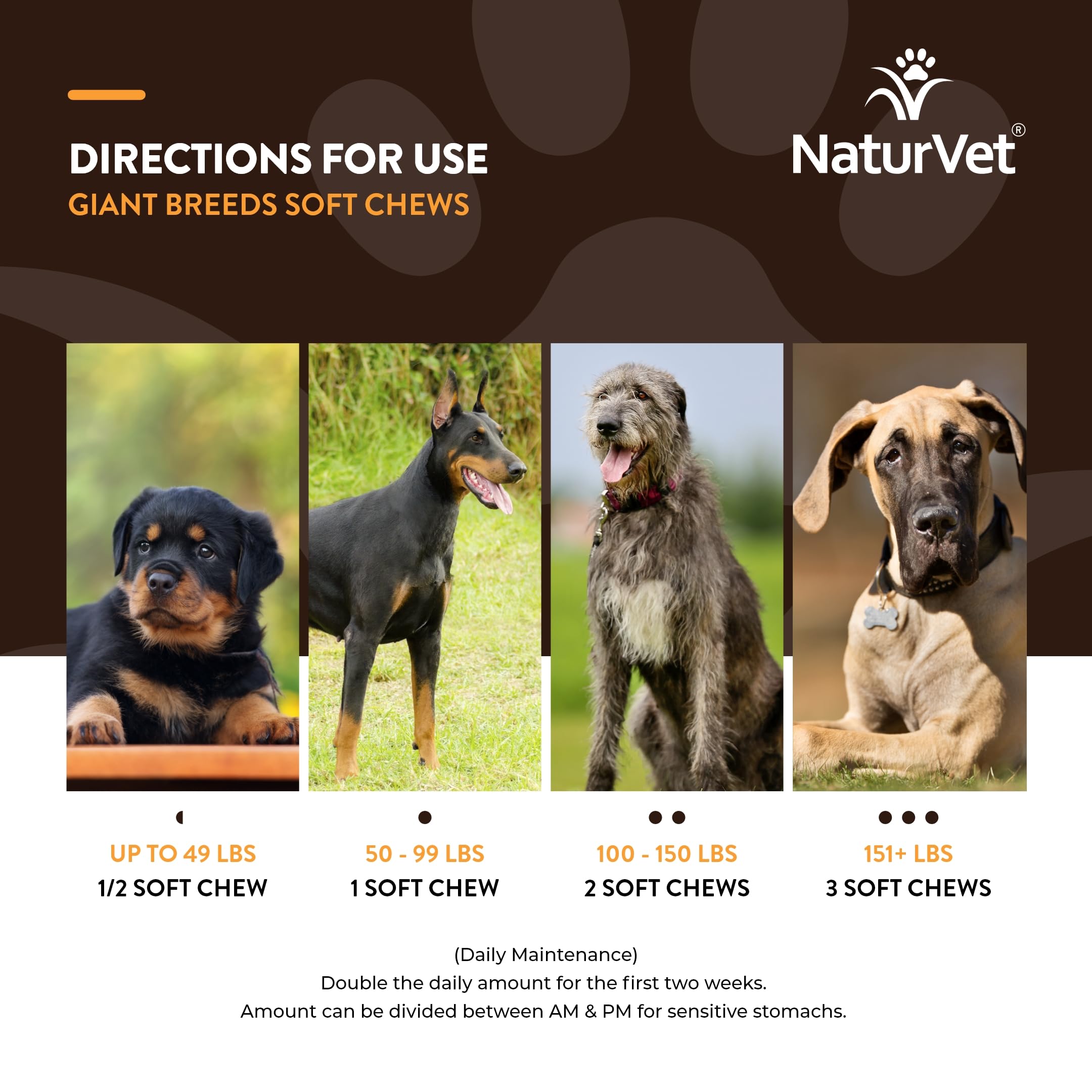 Foto 6 pulgar | Suplemento Para Perros Naturvet Giant Breeds Joint Support, 50 Masticables Blandos - Venta Internacional.