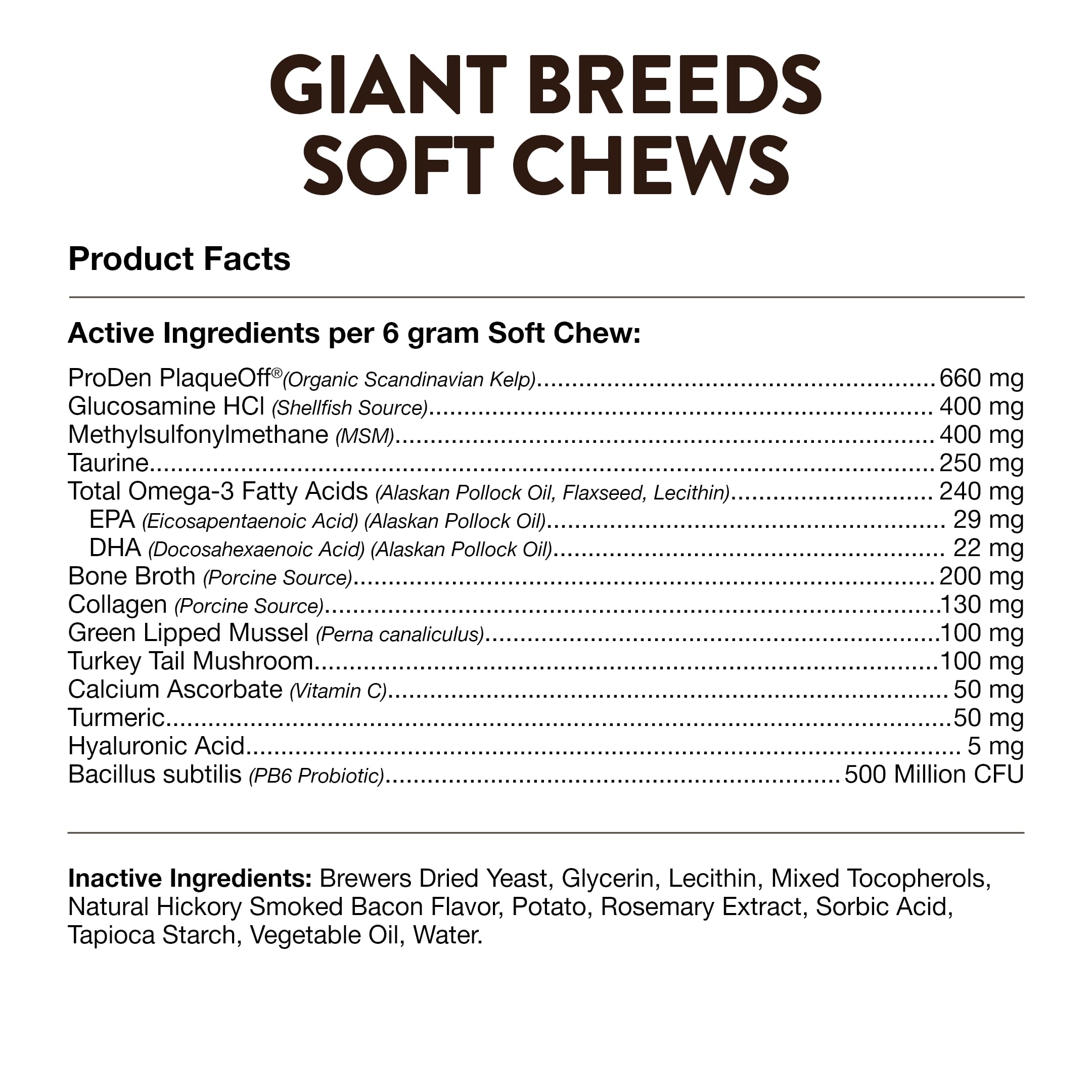 Foto 6 | Suplemento Para Perros Naturvet Giant Breeds Joint Support, 50 Masticables Blandos - Venta Internacional.