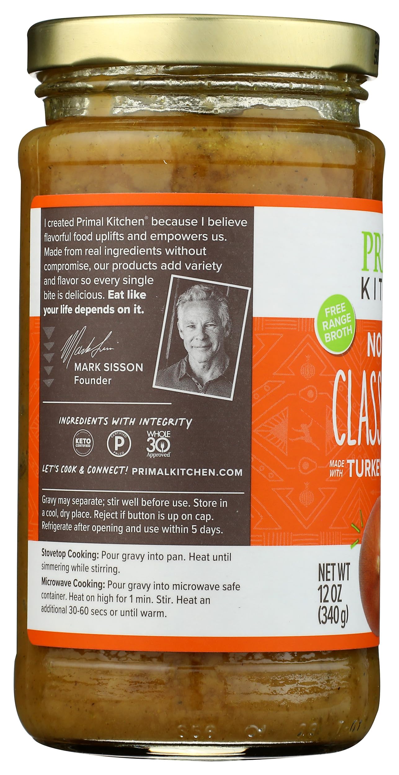 Foto 5 pulgar | Gravy Primal Kitchen Organic Classic 355 Ml - Venta Internacional.