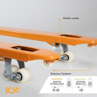 Foto 4 | Patín Hidráulico Transpaleta De 2 Ton Acero Uso Rudo Tarima