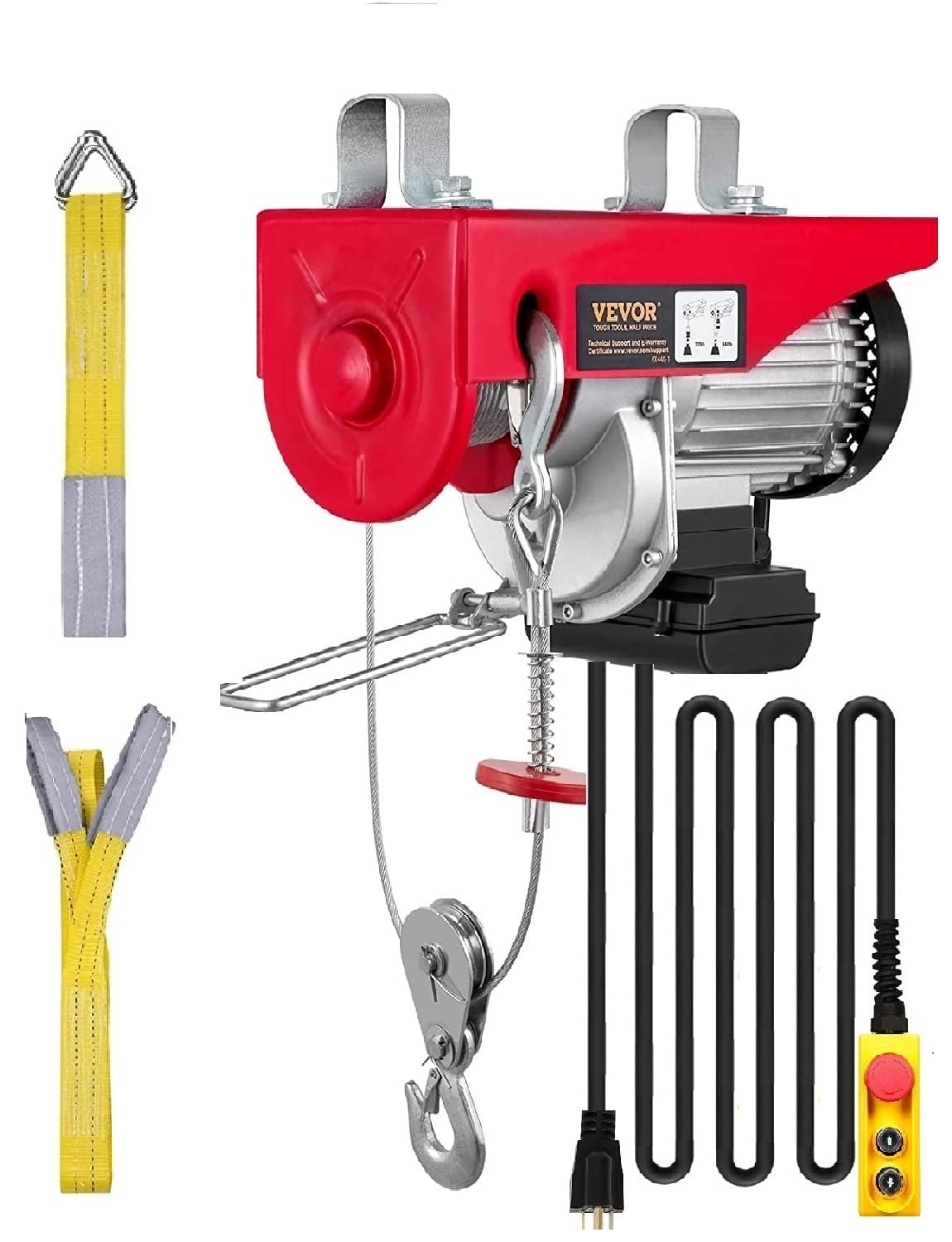 Foto 2 pulgar | Polipasto Eléctrico Vevor 600 Kg/1320 Libras 110 V Con Control Remoto - Venta Internacional.