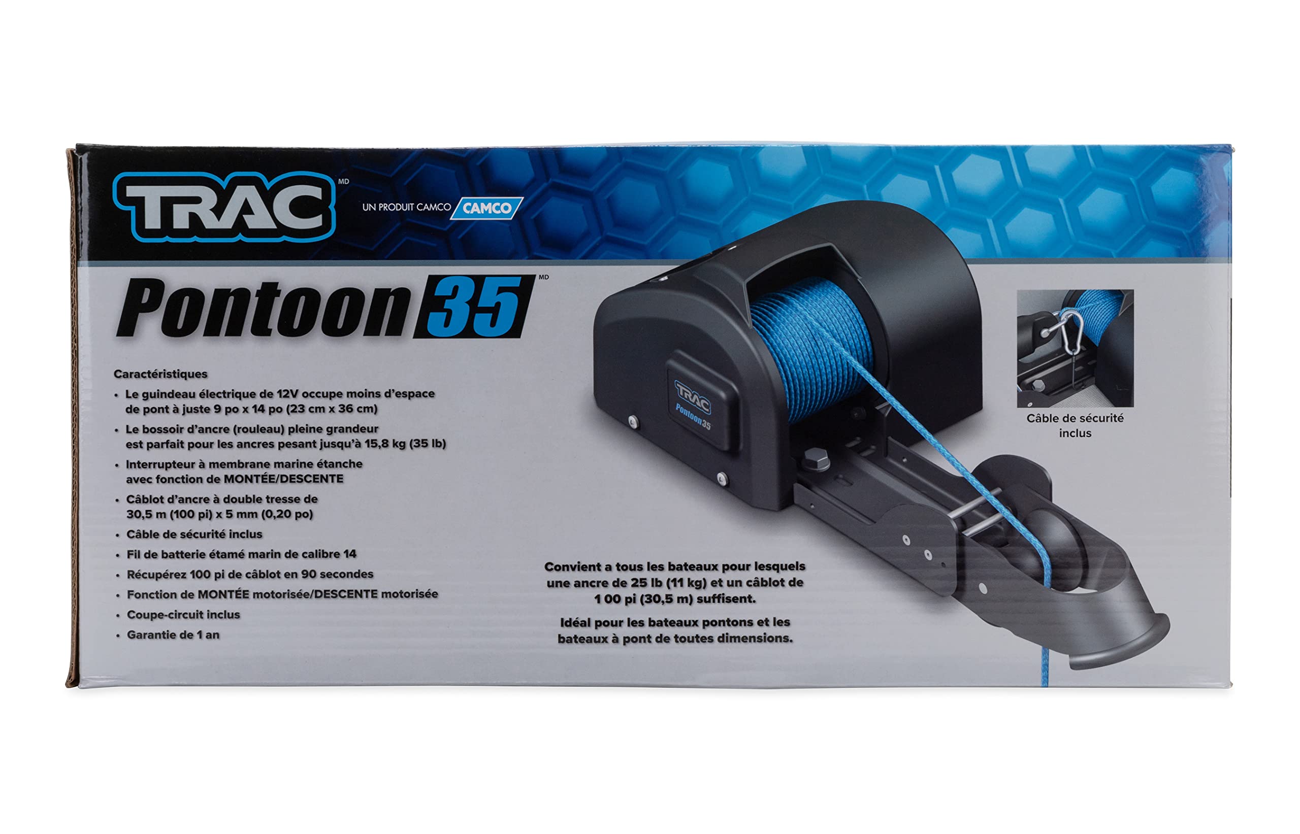 Foto 6 | Cabrestante De Ancla Eléctrico Camco Trac Outdoors Pontoon 35-g3 - Venta Internacional.