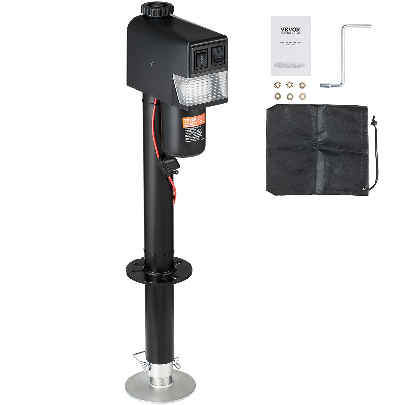 Foto 1 | Remolque Eléctrico Jack Vevor Power Tongue De 3500 Libras Con Cubierta - Venta Internacional.