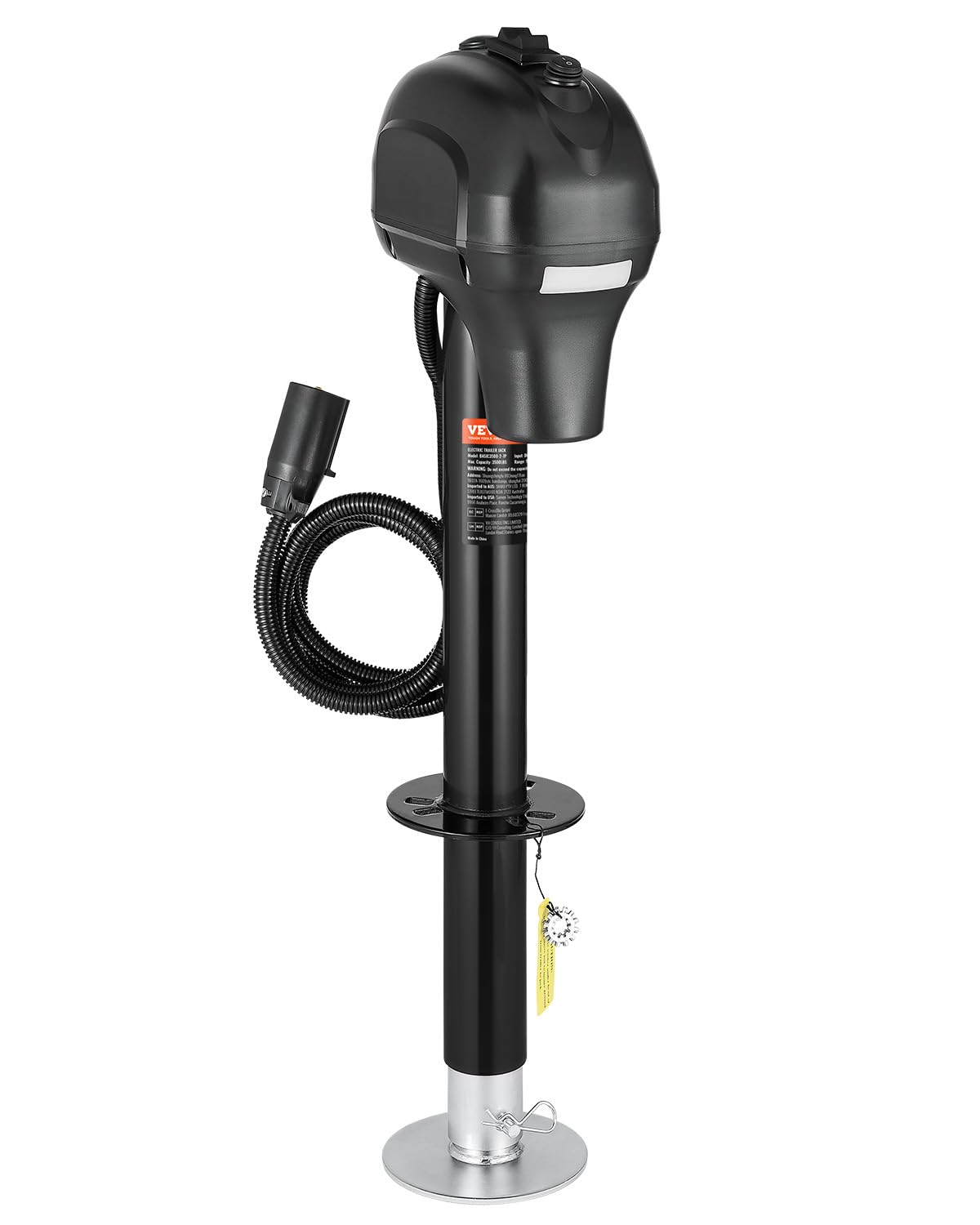 Foto 2 pulgar | Remolque Eléctrico Jack Vevor De 3500 Libras Con Conector De 7 Pines, Negro - Venta Internacional.