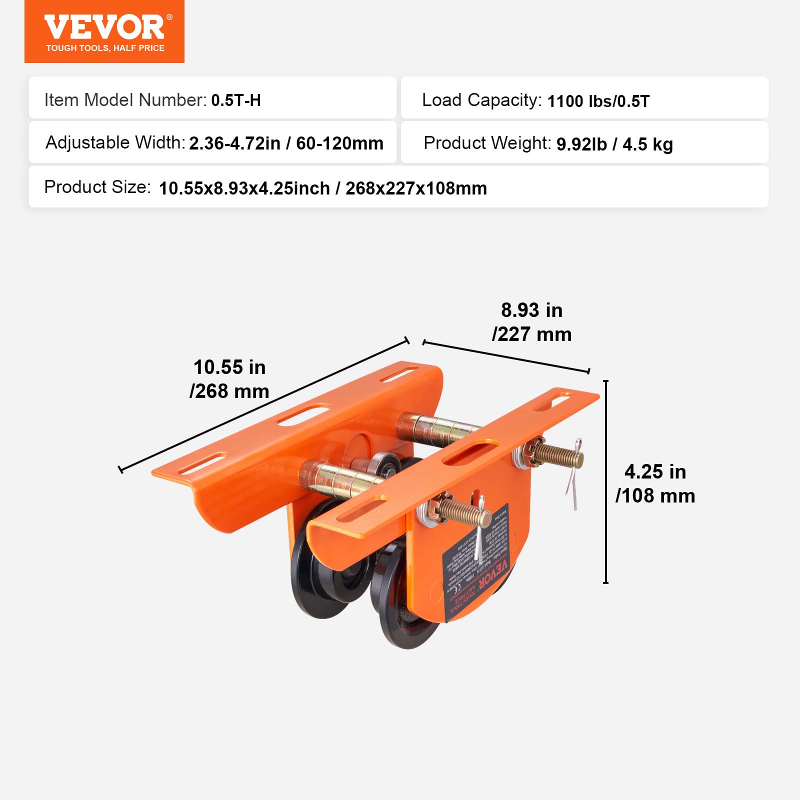 Foto 7 | Carrito Manual Elevador Eléctrico Vevor De 500 Kg De Capacidad Pa200-pa500 - Venta Internacional.