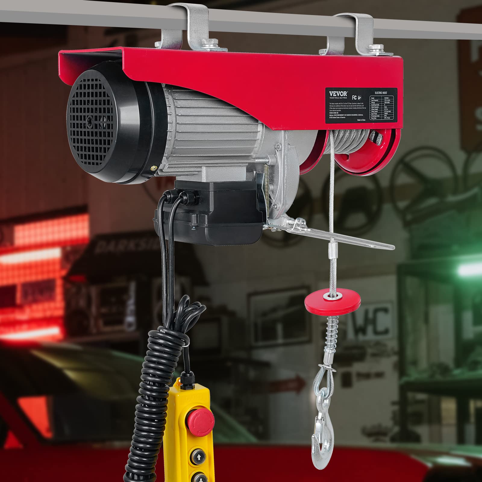 Foto 7 | Polipasto Eléctrico Vevor 200 kg 110 V con Control Remoto - Venta Internacional