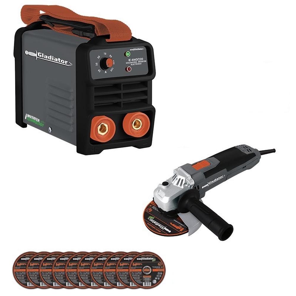 Foto 2 pulgar | Gladiador Kit Soldadora Inver + Esmer Ang. Ie 6200/7-aa 615p