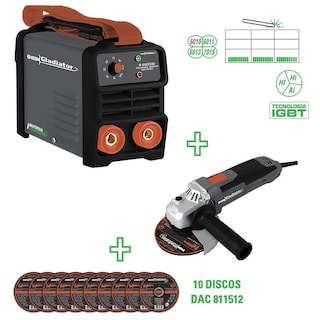 Foto 2 | Gladiador Kit Soldadora Inver + Esmer Ang. Ie 6200/7-aa 615p