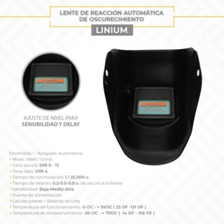 Foto 3 | Careta Para Soldar Linium Industrial Solar Estrellas
