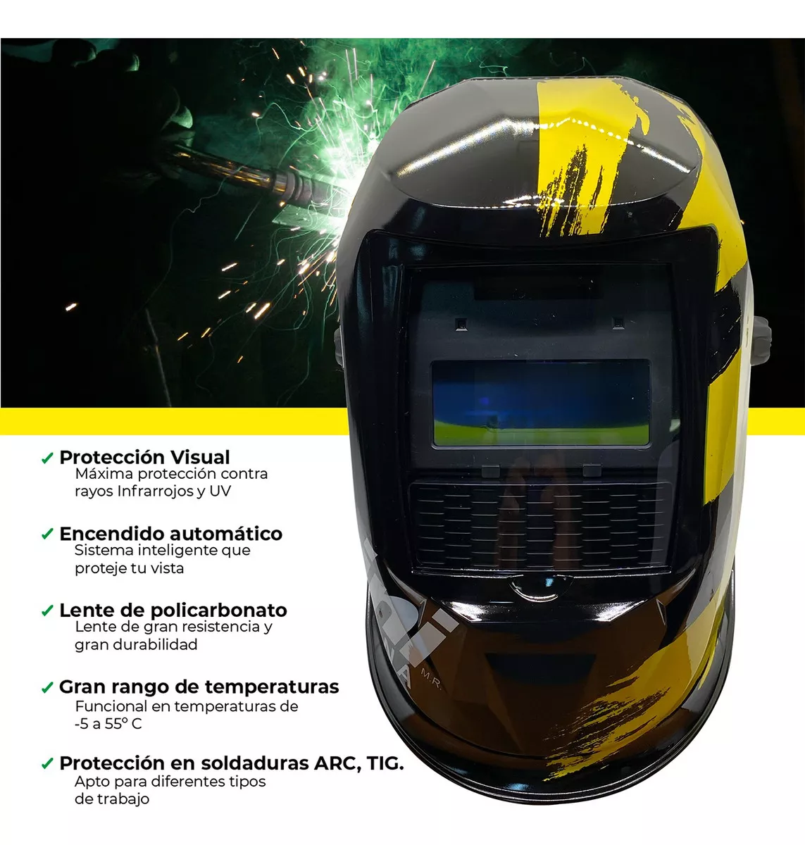 Foto 4 pulgar | Careta Para Soldar Electronica Industrial Parazzini Termineitor