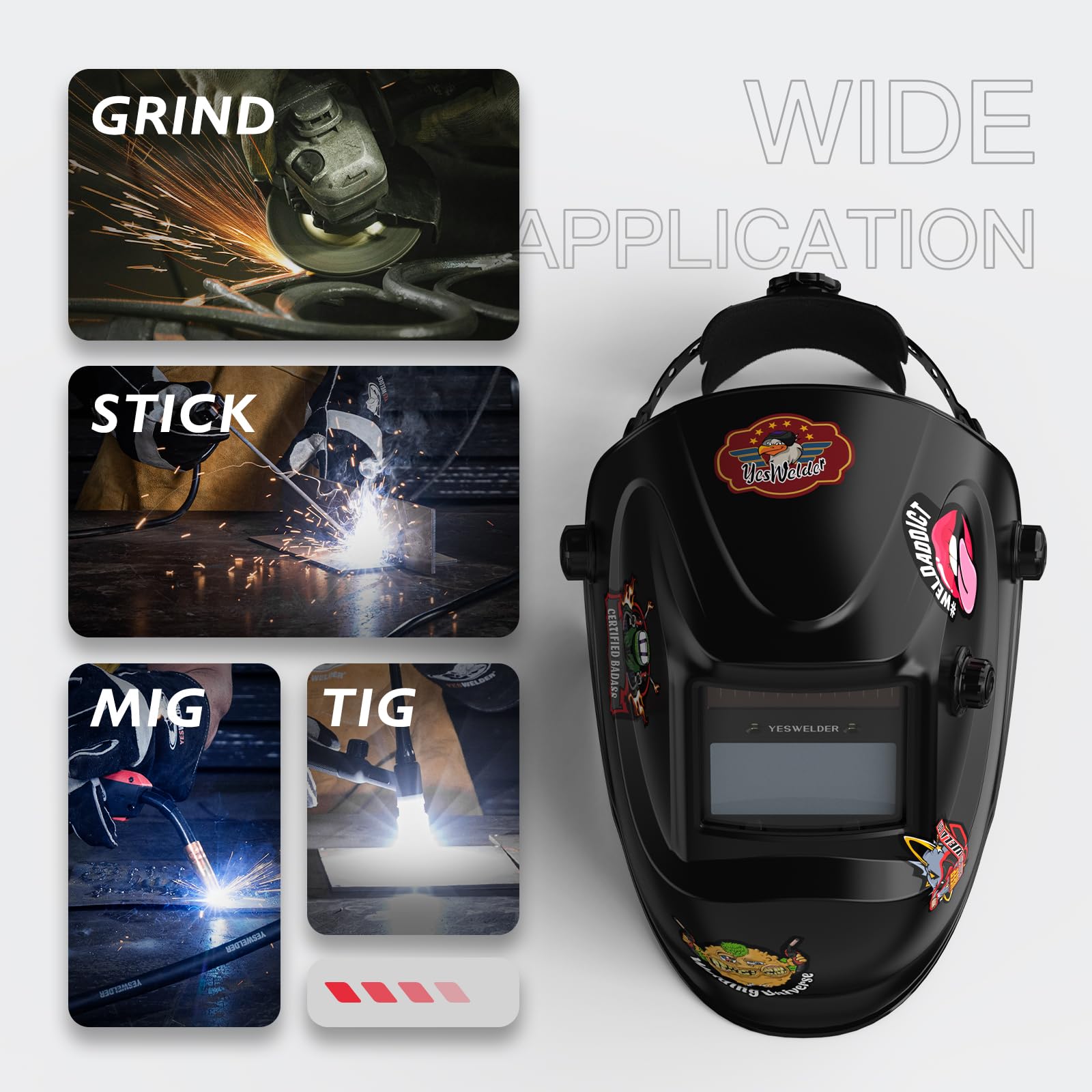 Foto 4 | Casco De Soldadura Yeswelder True Color Auto Darkening Lyg-l500a-w - Venta Internacional.