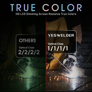 Foto 5 | Casco De Soldadura Yeswelder True Color Solar Con Oscurecimiento Automático - Venta Internacional.