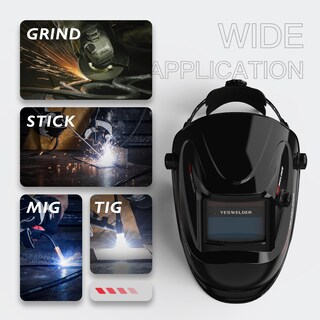Foto 6 | Casco De Soldadura Yeswelder True Color Solar Con Oscurecimiento Automático - Venta Internacional.