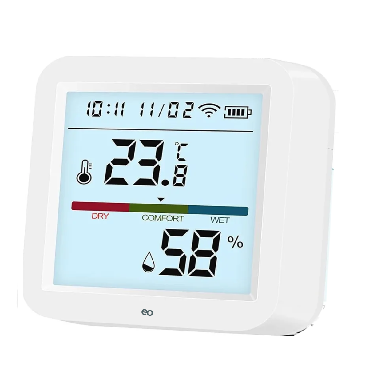 Foto 1 | Sensor Termómetro Higrómetro Wifi Inteligente Alexa Google Eo Safe Imports Esi-19414 Blanco