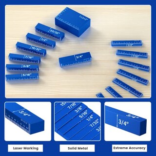 Foto 4 | Medidor De Altura De Aluminio Setup Blocks Neitra Para Carpintería 15 - Venta Internacional.