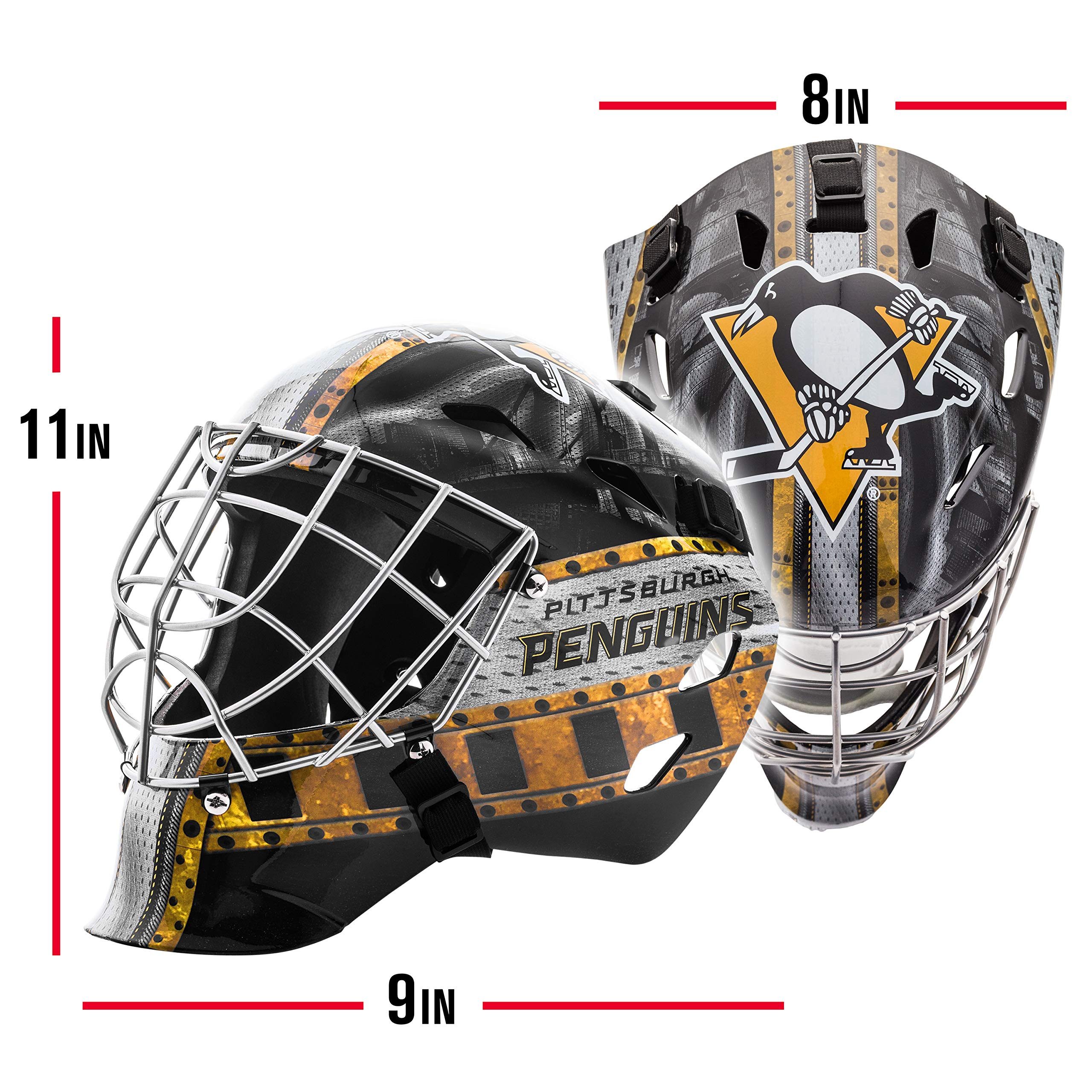 Foto 3 pulgar | Casco de Portero Franklin Sports Pittsburgh Penguins NHL - Venta Internacional