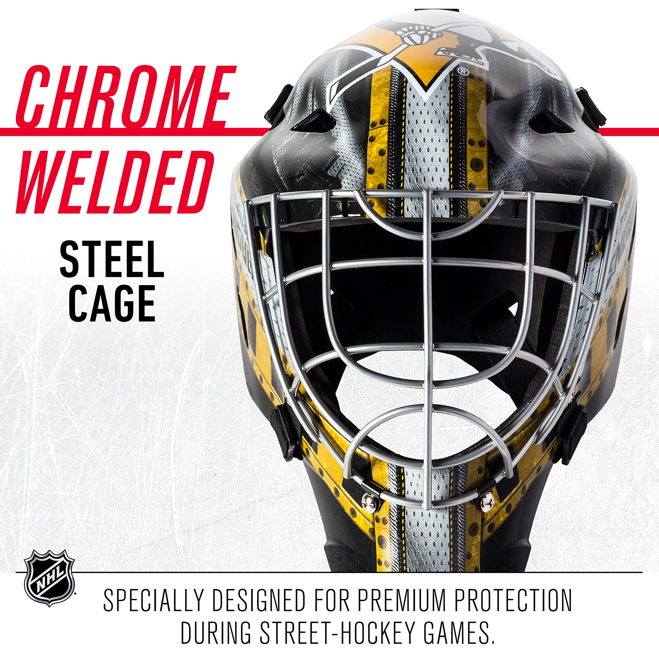 Foto 7 pulgar | Casco de Portero Franklin Sports Pittsburgh Penguins NHL - Venta Internacional