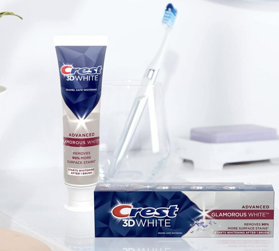 Foto 4 pulgar | Pasta de Dientes Crest 3D White Glamorous White 112 ml 2 Piezas - Venta Internacional