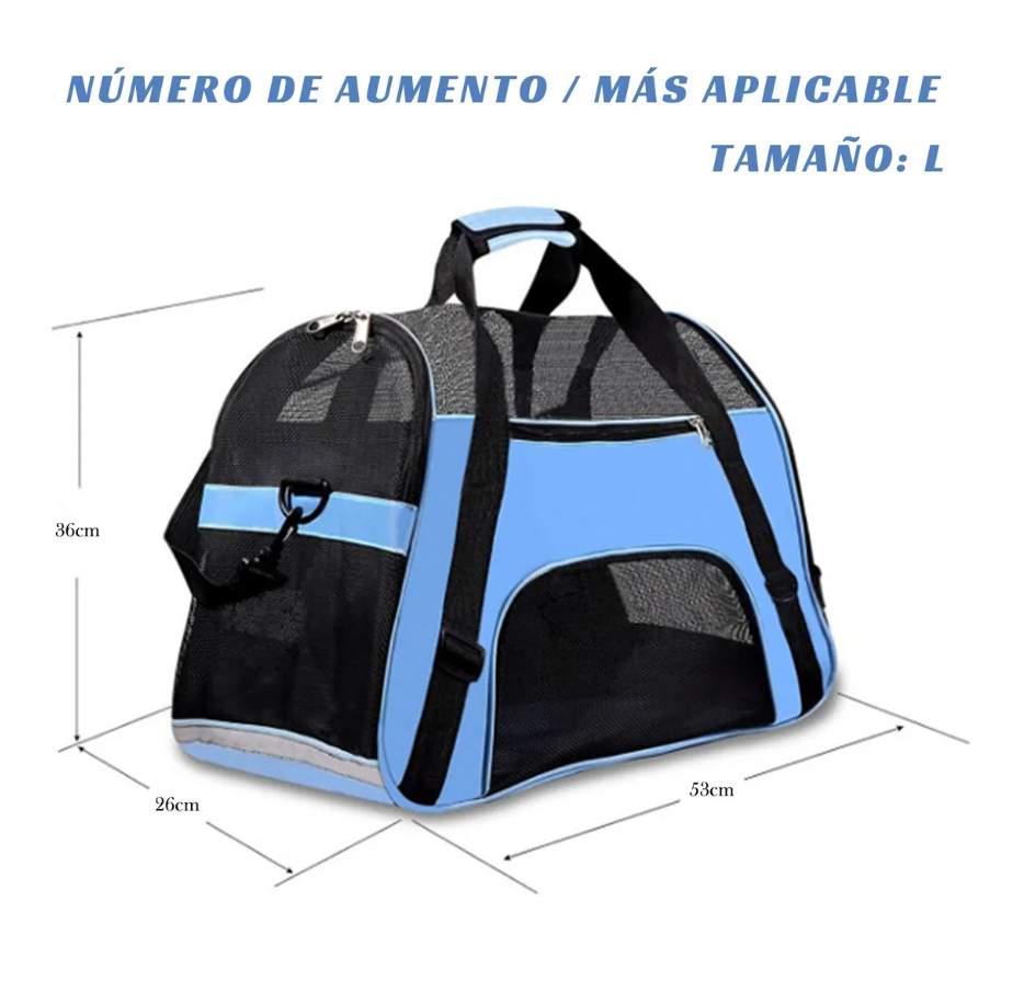 Foto 3 pulgar | Transportadora Para Perro Gatos Viaje Mascota Bolsa Portátil