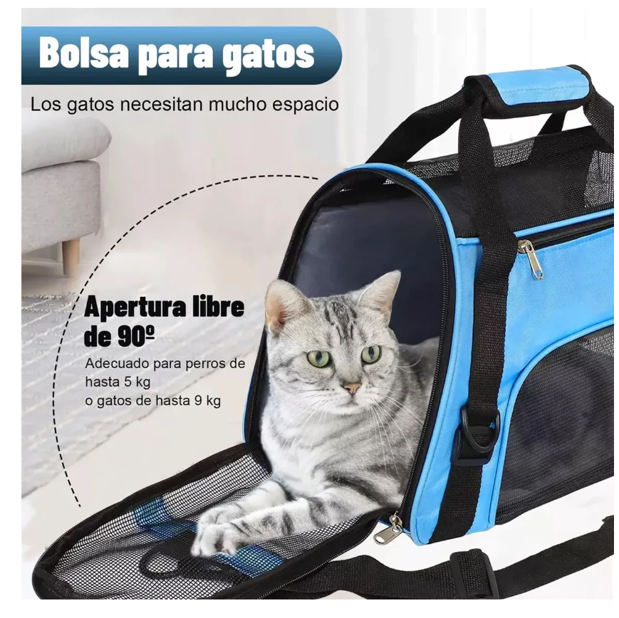 Foto 6 pulgar | Transportadora Para Perro Gatos Viaje Mascota Bolsa Portátil