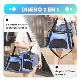 Foto 6 | Transportadora Para Perro Gatos Viaje Mascota Bolsa Portátil