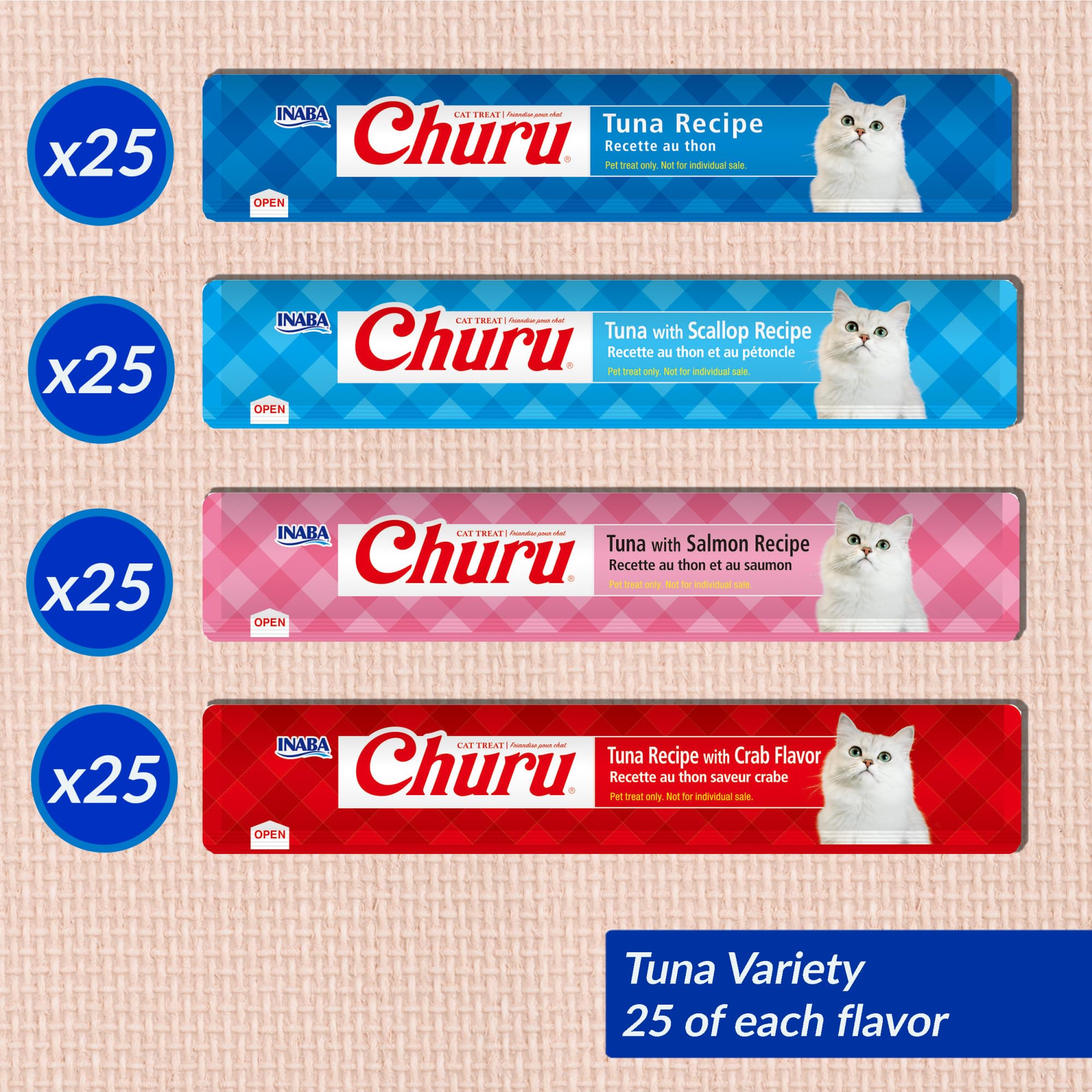 Foto 3 | Cat Treats Inaba Churu, Puré Cremoso Y Exprimible De Atún Para Lamer - Venta Internacional.