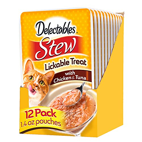 Wet Cat Treats Hartz Delectables, Estofado De Pollo Y Atún, 40 Ml (x - Venta Internacional.