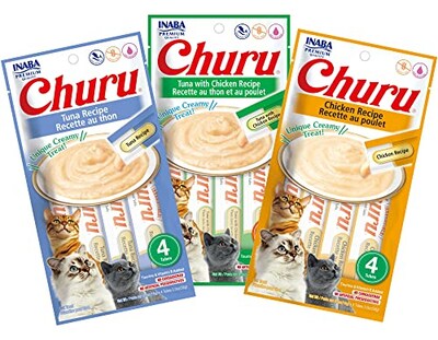 Foto 1 | Inaba Churu Puré Cremoso Lamible Cat Treats 3 Flavor Variety Pack De 12 Tubos - Venta Internacional.