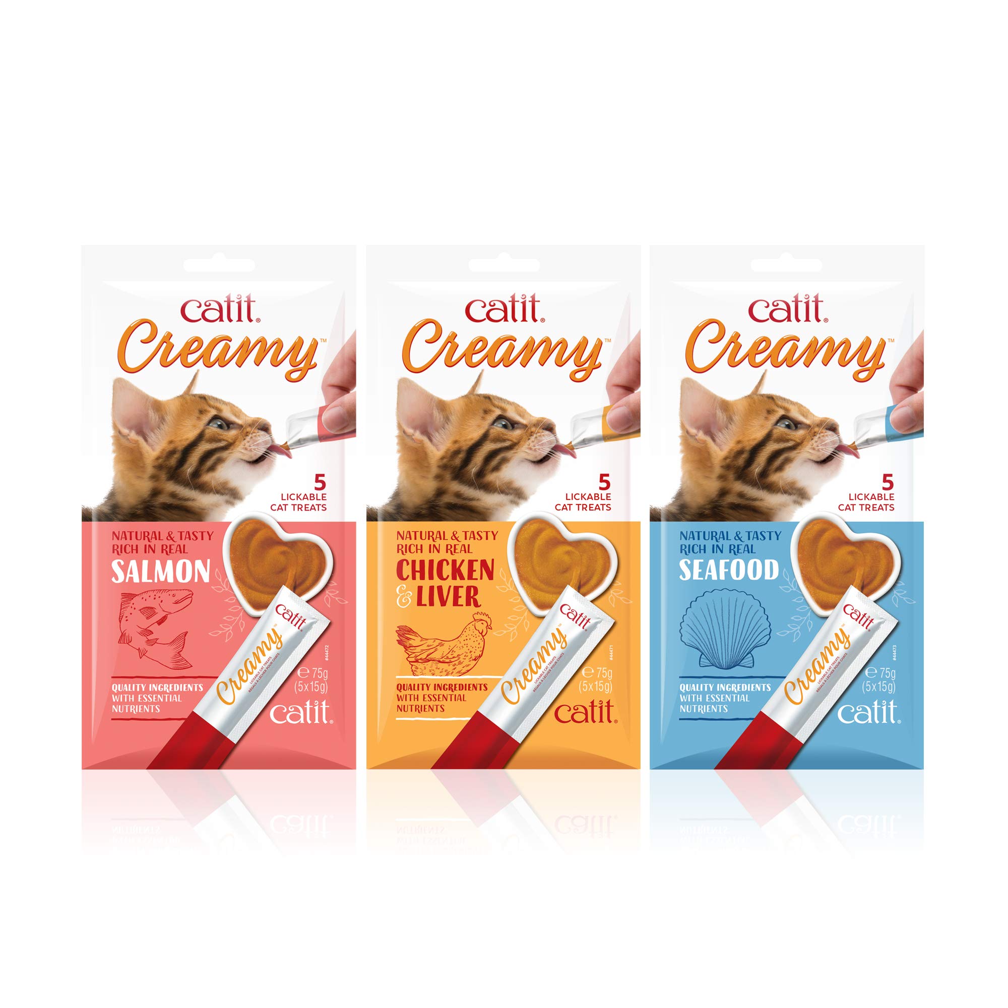 Foto 1 | Surtido De Golosinas Cremosas Para Gatos Catit, 15 Unidades - Venta Internacional.
