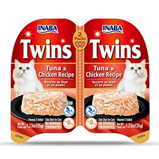 Foto 3 | Comida Para Gatos Inaba Twins, Pollo Desmenuzado Y Caldo, Gelée, 580 Ml - Venta Internacional.