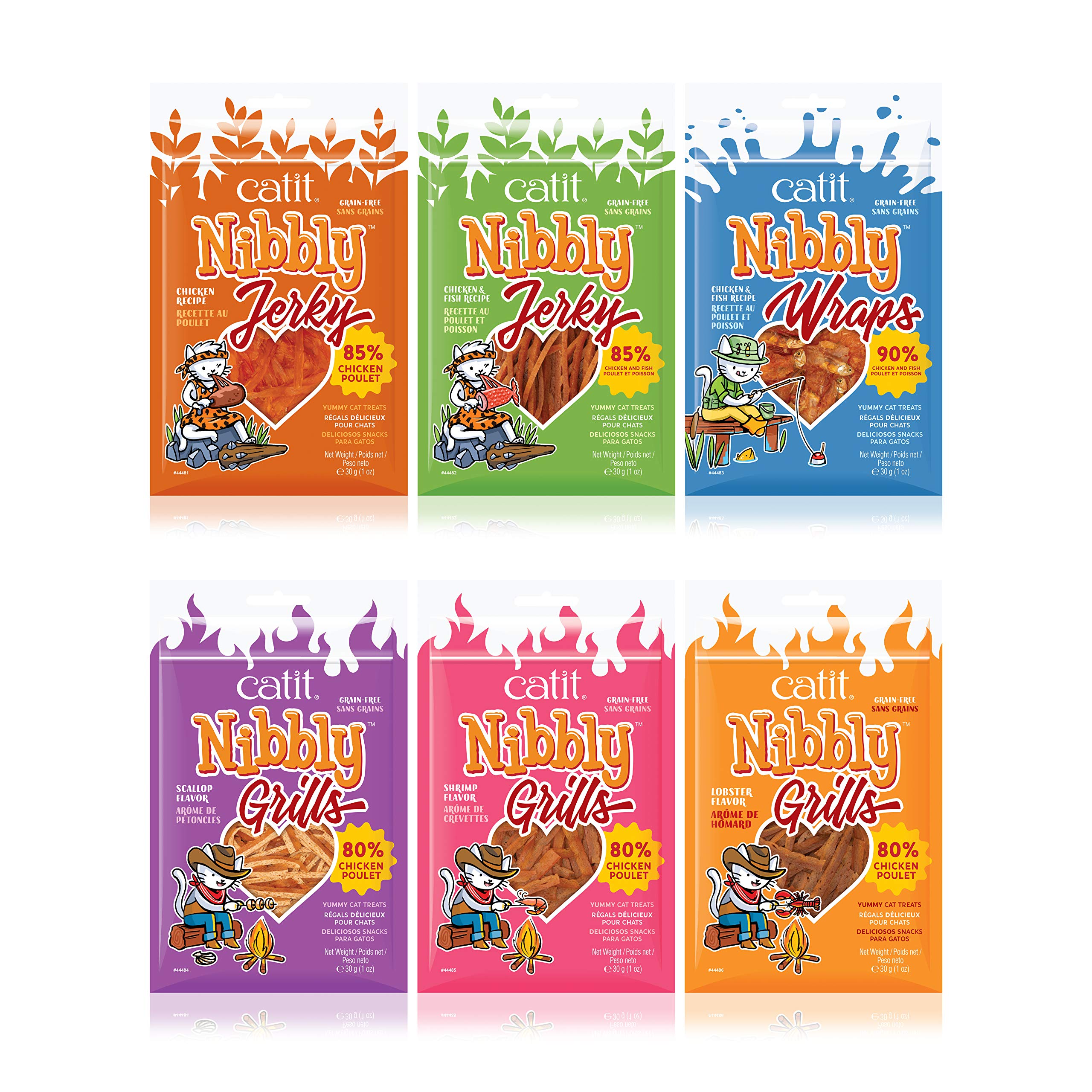 Foto 5 pulgar | Cat Treat Catit Nibbly Wraps Para Pollo Y Pescado Sin Cereales, 30 Ml - Venta Internacional.