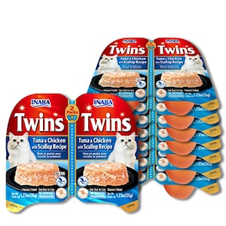Foto 1 | Comida Para Gatos Inaba Twins, Pollo Desmenuzado Y Caldo En Gelatina, 550 Ml - Venta Internacional.