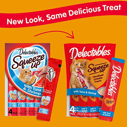 Foto 2 | Wet Cat Treats Hartz Delectables Squeeze Up, Atún Y Camarones 32 - Venta Internacional.