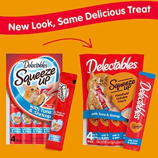 Foto 2 | Wet Cat Treats Hartz Delectables Squeeze Up, Atún Y Camarones 32 - Venta Internacional.