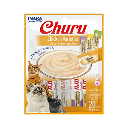 Foto 2 pulgar | Puré Cremoso Para Lamer Pollo Churu Inaba De Cat Treats, 20 Unidades - Venta Internacional.