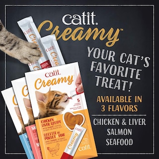 Foto 4 | Cat Treat Catit Creamy Lamible Surtido De 12 Unidades - Venta Internacional.