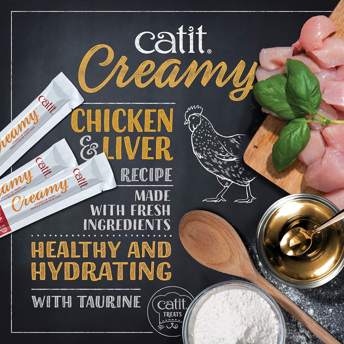 Foto 6 pulgar | Cat Treat Catit Creamy Lamible Surtido De 12 Unidades - Venta Internacional.