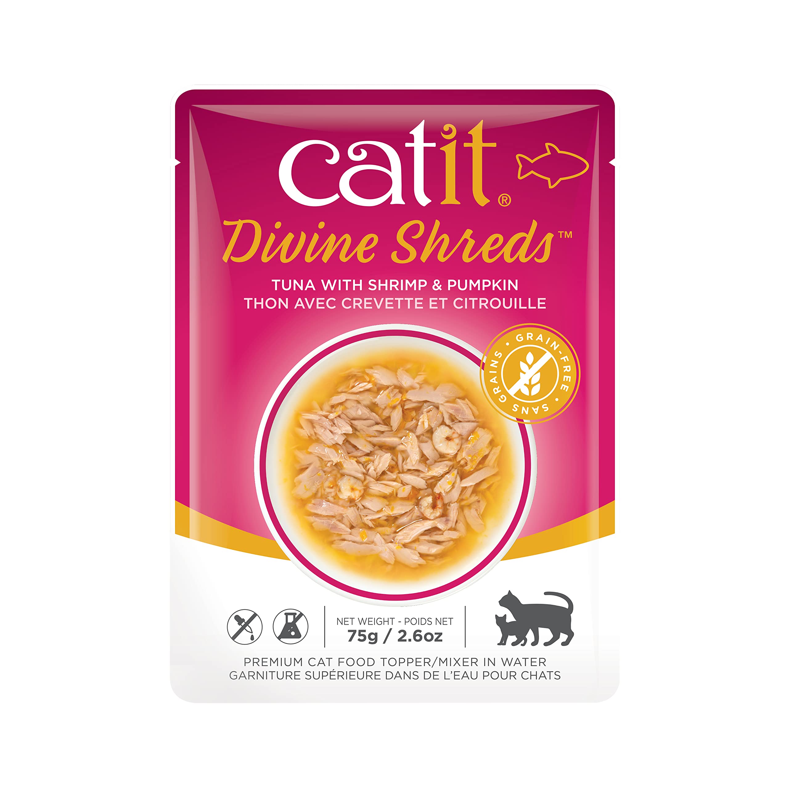 Foto 2 pulgar | Alimento Para Gatos Catit Divine Desmenuza Atún Con Camarones - Venta Internacional.