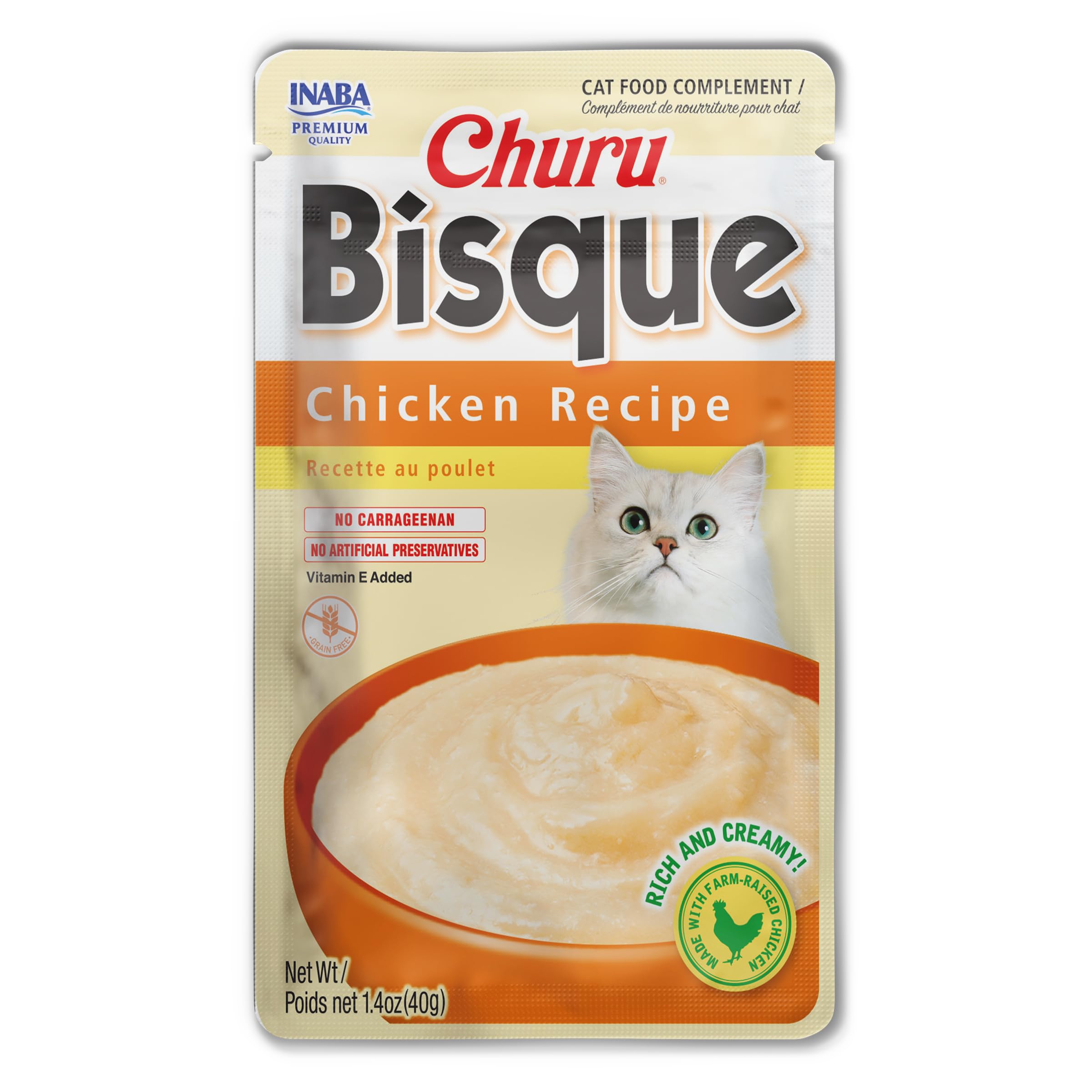 Foto 3 pulgar | Golosinas Para Gatos Inaba Churu Bisque Chicken, 50 Ml, 12 Unidades - Venta Internacional.