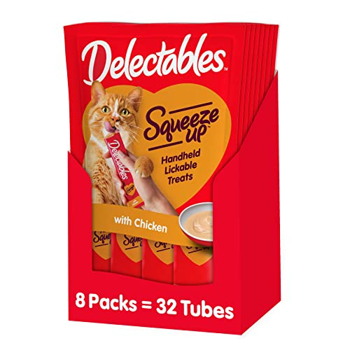 Foto 2 pulgar | Wet Cat Treats Hartz Delectables Squeeze Up Chicken 15 Ml X32 - Venta Internacional.