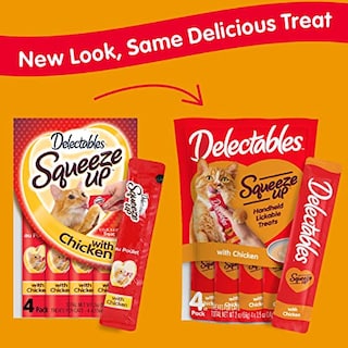 Foto 2 | Wet Cat Treats Hartz Delectables Squeeze Up Chicken 15 Ml X32 - Venta Internacional.