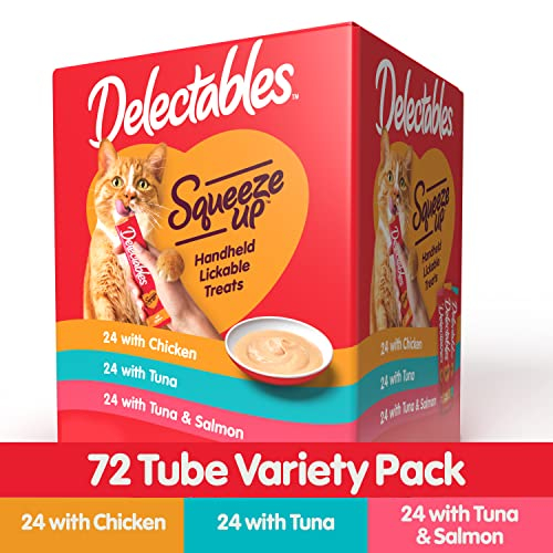 Foto 2 | Cat Treats Hartz Delectables Squeeze Up, Paquetes Variados, 72 Unidades - Venta Internacional.