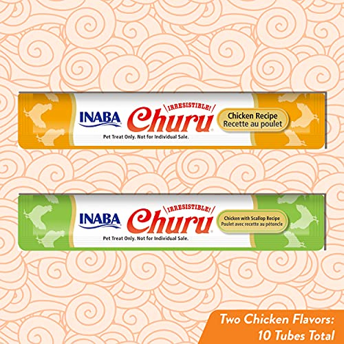 Foto 4 pulgar | Puré Cremoso Para Lamer Churu De Cat Treats Inaba, 15 Ml, 10 Tubos - Venta Internacional.