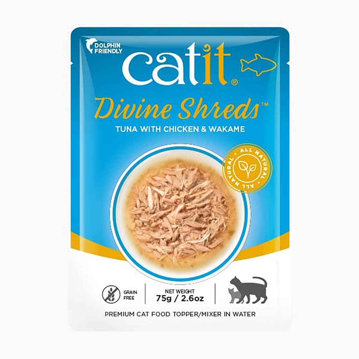 Foto 4 pulgar | Adorno De Comida Para Gatos Catit Divine Shreds Premium Tuna, Paquete De 12 - Venta Internacional.
