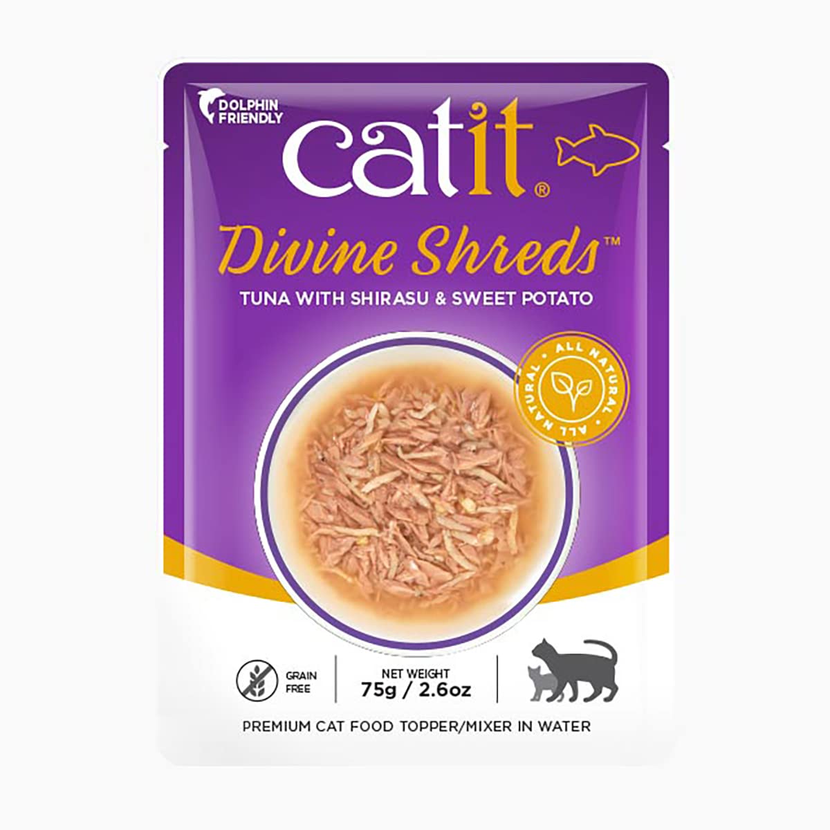 Foto 5 pulgar | Adorno De Comida Para Gatos Catit Divine Shreds Premium Tuna, Paquete De 12 - Venta Internacional.