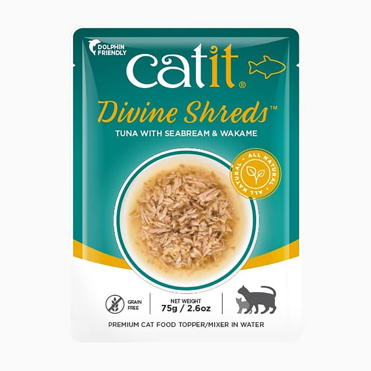 Foto 6 pulgar | Adorno De Comida Para Gatos Catit Divine Shreds Premium Tuna, Paquete De 12 - Venta Internacional.