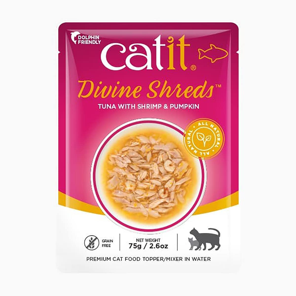 Foto 7 pulgar | Adorno De Comida Para Gatos Catit Divine Shreds Premium Tuna, Paquete De 12 - Venta Internacional.