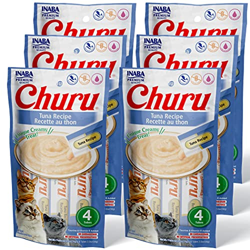 Foto 2 pulgar | Puré Cremoso De Atún Para Lamer Churu De Cat Treats, 14 Ml, 24 Unidades - Venta Internacional.