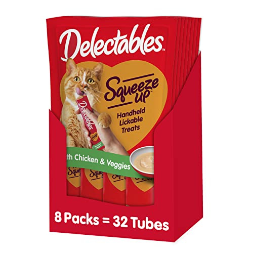 Wet Cat Treats Hartz Delectables Squeeze Up Chicken 120 Ml X3 - Venta Internacional.